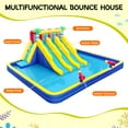 thumbnail image 4 of Neche Inflatable Water Slide Bounce House，246" x 195" x 93" Large Pool Outdoor with 750W Blower, Kids Water Park with 3 Long Water Slides, 4 of 10