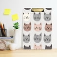 thumbnail image 2 of FORMRS Acrylic Clipboard with Low Profile Clip Standard A4 Letter Size, 12.5" x 9", Gray Cat Pattern, 2 of 8