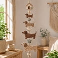 thumbnail image 5 of Cute Garden Dachshund Cascade DIY Crochet Hanging Decoration Kit, 3D Soft Boho Dreamcatcher DIY Set for Beginners Adults Friendly with Wooden Beads and Tassel Decor for Home Wall Window Room Gift, 5 of 6