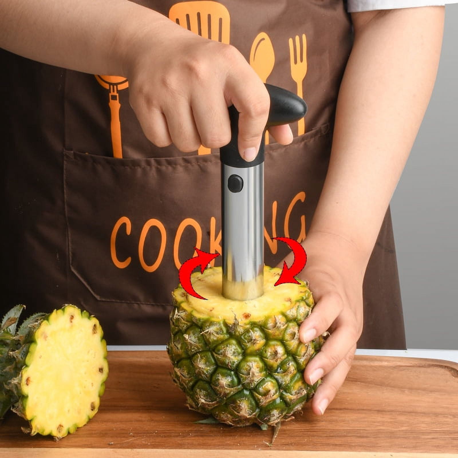 Éplucheur D'ananas En Acier Inoxydable, Coupe-noyau D'ananas Peeler, Pince À Éplucher L'ananas, Couteau Ananas De Eye Remover