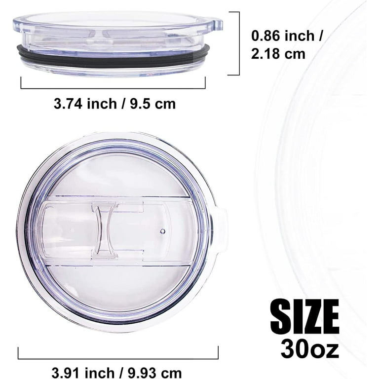 30 OZ - 2 Replacement Lids for Yeti Tumblers-3.7 to 3.74 INCH Diameter -  Spill Proof Lids- Tumbler Lid for Yeti Tumbler 30 oz, Replacement Lids for