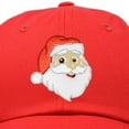 thumbnail image 2 of DALIX Christmas Happy Santa Hat Womens Embroidered Baseball Cap in Red, 2 of 6