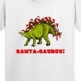 thumbnail image 4 of Inktastic Santa-saurus Christmas Dinosaur Youth T-Shirt, 4 of 5