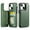 Dark Green, variant on For iPhone 14 Wallet Case with Card Holder, PU Faux Leather Kickstand Card Slots Case, Double Magnetic Clasp and Durable Shockproof Cover