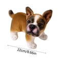 thumbnail image 2 of Lifelike and Cute Frenchie Stuffed,Realistic Plush French Bulldog Toy, Adorable Little Puppy for Dog Lover or Plushie Collector,Great Gift, 2 of 5