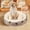M size, variant on Calming Round Donut Pet Bed, Ultra Soft Plush Bolster Bed for Small Medium Dogs Cats Kittens, Non-Slip Machine Washable Cozy Indoor Sleeping Nest for All Seasons