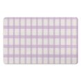 thumbnail image 1 of 20x32in Machine Washable Checkered Bath Mat | Ultra Absorbent, Non-Slip | Ideal for Shower, Sink, Tub | Stylish Indoor Doormat, 1 of 5