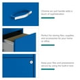 thumbnail image 2 of Space Solutions 18" Deep 3 Drawer Mobile Letter Width Vertical File Cabinet, Blue, 2 of 12