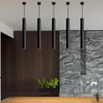 thumbnail image 6 of Wind Chime Pendant Lamp Modern Simple Wind Chime Pendant Light Shell 0‑250V Black 30x6x6cm, 6 of 7
