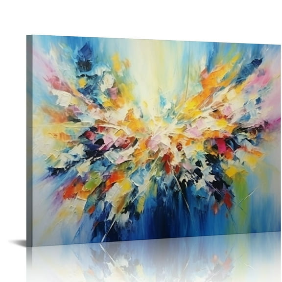 ARISTURING Large Framed Abstract Colorful Canvas Wall Art Flower Posters Prints Pictures wall Decor Modern Paintings Home Decor for Living Room Bedroom Office Ready to Hang.