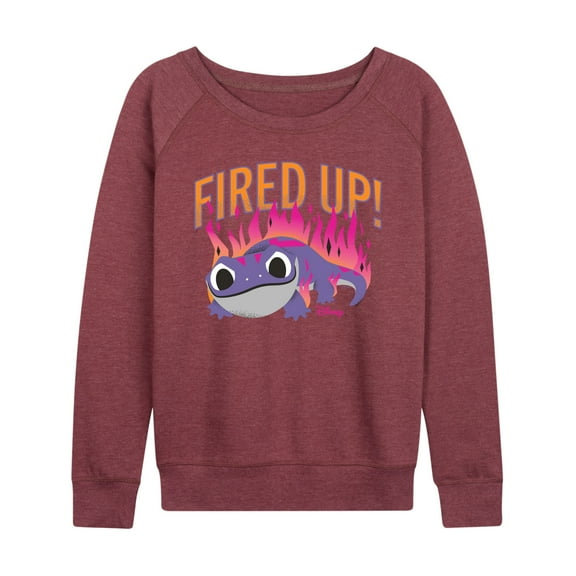 Fired Up - Ladies French Terry Long Sleeve Shirt