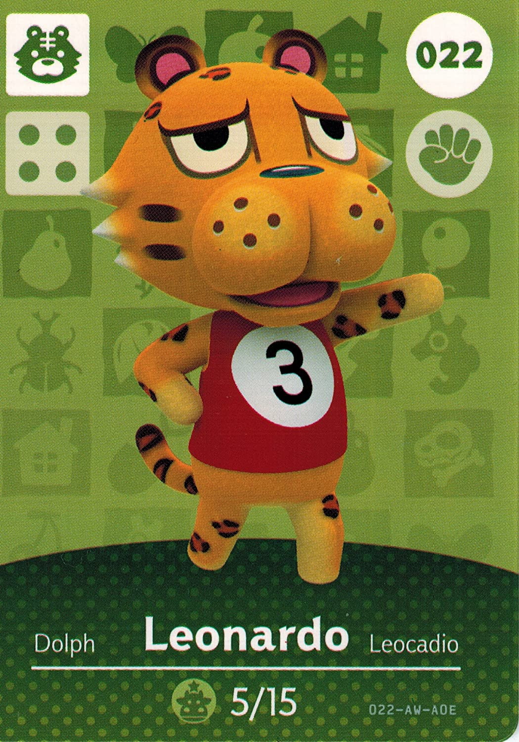 Animal Crossing Happy Home Designer Amiibo Card Leonardo 022/100 -  Walmart.com