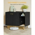thumbnail image 6 of Hzuaneri Cat Litter Box Enclosure, Modern Litter Box Furniture, Wooden Pet House, Black CB01504G, 6 of 10