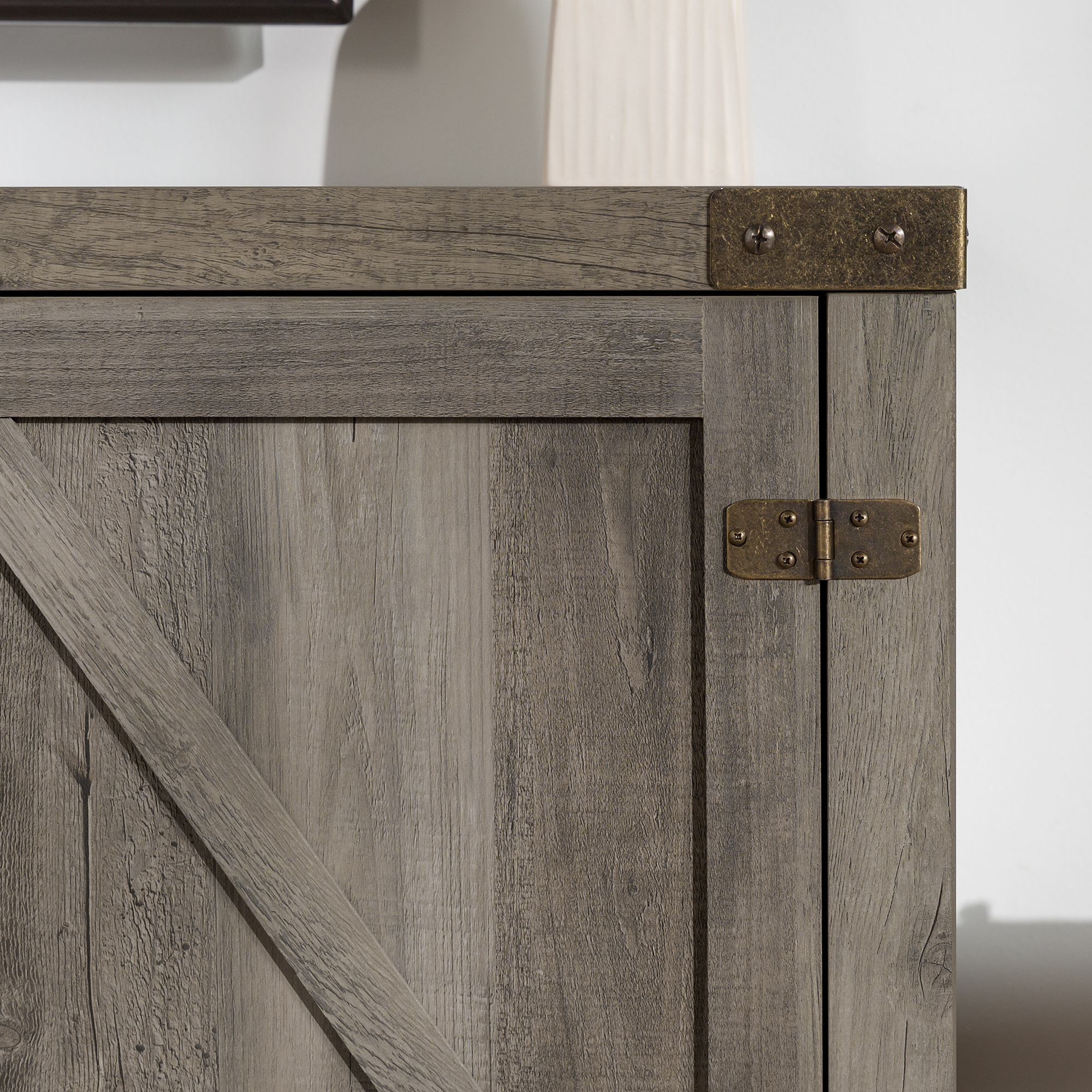 Walker Edison Modern Farmhouse Barn Door TV Stand for TVs up to 65" photo 7