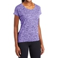 thumbnail image 4 of Mafoose Women's Electric Heather Sporty Tee Purple Electric X-Small, 4 of 5