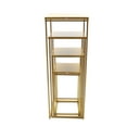 thumbnail image 3 of Flower Rack Vase Stand Gold Flower Stand Geometric Column Wedding Party Decor 4 Events Decoration Rectangle Gold Backdrop Stand Frame Flower Floor Metal Stand Wedding Flower Floor Stands Set, 3 of 10