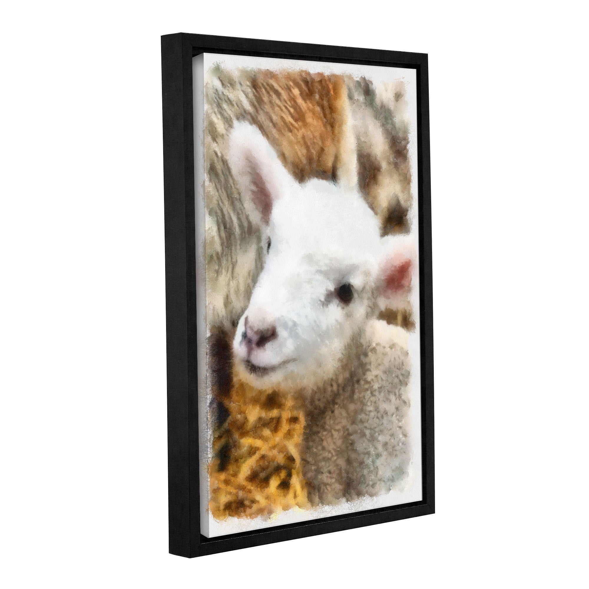 ArtWall Kevin Calkins "Lamb in Spring" Gallery-Wrapped Floater-Framed Canvas