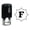 Black, variant on Printtoo Octagon Celtic Swirl Frame Alphabet F Monogram Self Inking Rubber Stamp Office Stationary