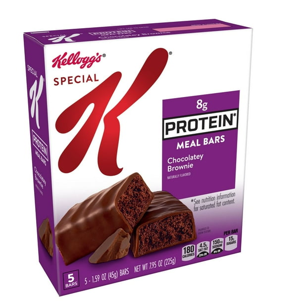 Kellogg's Special K Protein Meal Bar, Chocolatey Brownie, 8g Protein, 5