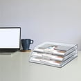 thumbnail image 3 of Acrimet Plastic 3 Slots Letter Size File Organizer, Clear Crystal, 3 of 10