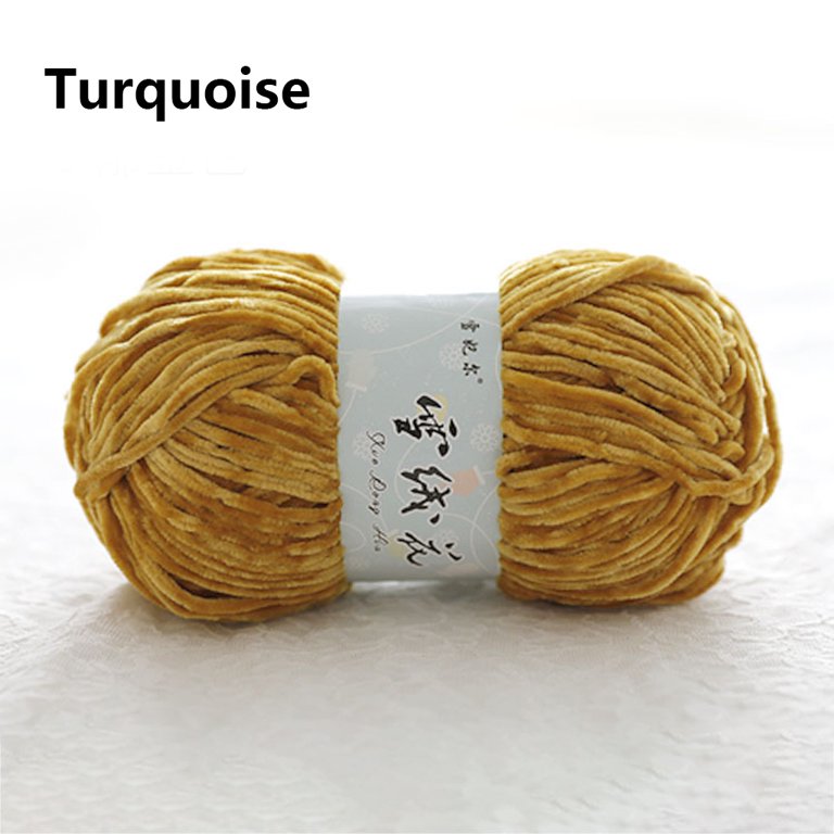 SOFT THICK CHENILLE Velvet Yarn Multiple Colors Luster Hand