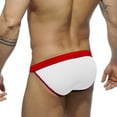 thumbnail image 5 of FcBaudy Men's Low Waist Solid Color High Vent Swimming Trunks Underpants Men Pants, 5 of 5