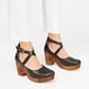 thumbnail image 4 of Zapatos de plataforma poco profundos con tacón grueso y tacón alto con hebilla informal para mujer Wmkox8yii shjk6237, 4 of 5