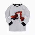 thumbnail image 5 of CAUYDY 24M 2T 3T 4T 5T Little Kid Boy Pajamas Child Clothing Fall Winter Long Sleeve Shirt and Pants Set Baby Sleepers Toddler Outfits for Boys Sizes 4-5 Years,Light Gray, 5 of 6