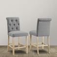 thumbnail image 3 of Roundhill Furniture Siena Bar Stool, Gray, Set of 2, 3 of 5