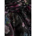 thumbnail image 3 of Vintage Palace Romantic Floral Ruched Bust Front Tie Waist High-Low Mesh Dress, 3 of 4