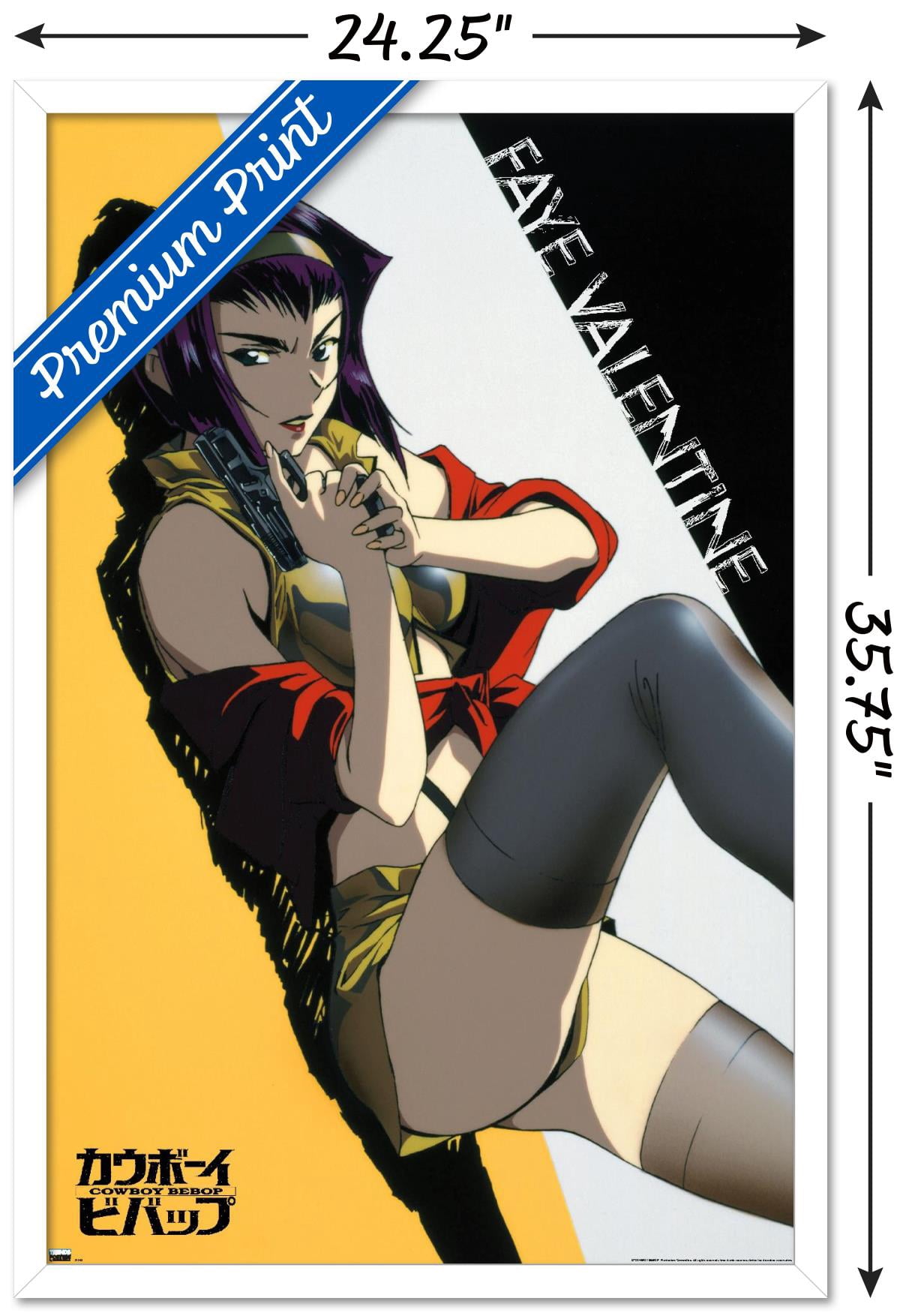 Cowboy Bebop - Faye Wall Poster, 22.375" x 34", Framed