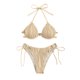 thumbnail image 1 of Gibobby Trajes de Baño Mujer Traje de baño para mujer Bikinis Traje de baño sólido Pantalones cortos para mujer Halter Trajes de baño de dos piezas Conju(Beige,G), 1 of 5