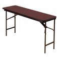 thumbnail image 2 of Premium Wood Laminate Folding Table, Rectangular, 72w X 18d X 29h, Oak, 2 of 2