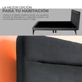 thumbnail image 3 of Cama Matrimonial Roomi con Cabecera Tapizada Color Gris, 3 of 4