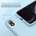 thumbnail image 3 of iPhone XR Case, Silicone Ultra Slim Shockproof Phone Case with [Soft Anti-Scratch Microfiber Lining], 6.1 inch, Sky Blue, 3 of 5