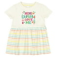 thumbnail image 3 of Inktastic Mimi and Papa Love Me Girls Baby Dress, 3 of 5