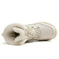 thumbnail image 6 of Gyexs Snow Boots for Women Waterproof Winter Shoes for Women 2025 Casual Fashion Thickening Warm Lace Up Booties Z02 Beige Size 8.5, 6 of 9