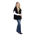 thumbnail image 5 of Time and Tru Womens Faux Shearling Vest, Black, 5 of 8