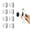 White, variant on UMUST 8pcs Magnetic Remote Control Holder, Remote Control Holder for Remote Controls, Chargers, Household Goods Storage