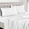 thumbnail image 4 of LDC Lux Decor Collection 6 Piece Bed Sheet Set Deep Pocket Ultra Soft Microfiber Bedding Sheets Twin XL - White, 4 of 5