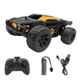 thumbnail image 4 of Coche de juguete Control remoto RC Camión eléctrico de escalada todoterreno de alta velocidad con cargador de luz Niños Regalo para niños, Amarillo Inevent FN000298-01B, 4 of 7