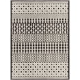 thumbnail image 3 of Hauteloom Drago Living Room, Bedroom Machine Washable Area Rug - Bohemian Modern Farmhouse - Moroccan Transitional - Black, White, Gray - 3'3" x 5', 3 of 9