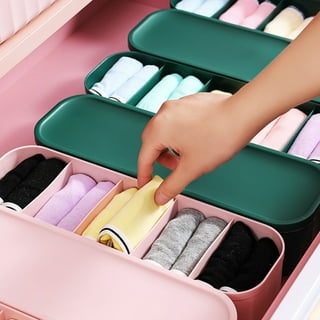  Tynulox Under Shelf Underwear Drawer, Plastic Closet Pull Out  Storage Organizer for Bra, Socks, Lingerie, Panties, Jewerly, Data Cable.  Transparent, 15 Cell : Home & Kitchen