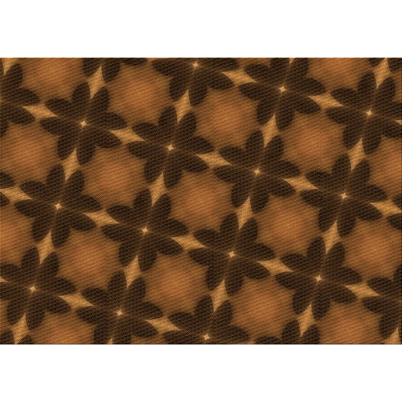 Ahgly Company Indoor Rectangle Patterned Mahogany Brown Area Rugs, 2' x 5'