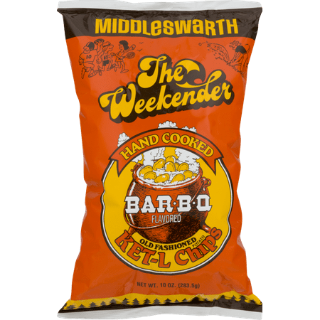 Middleswarth Hand Cooked Old Fashioned KET-L Potato Chips Bar-B-Q Flavored The Weekender (3 (Best Potato Chip Flavors)