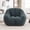 Green, variant on Noble House Halden Comfy Faux Fur Bean Bag Chair, Tufted Soft Memory Foam Lazy Sofa, for Living Room, Green