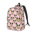 thumbnail image 2 of Daiia Panda Avocado Vintage Canvas Backpack for Men and Women ,Hiking Backpack,Travel Laptop Bag for School,Large Capacity Backpack, 2 of 8