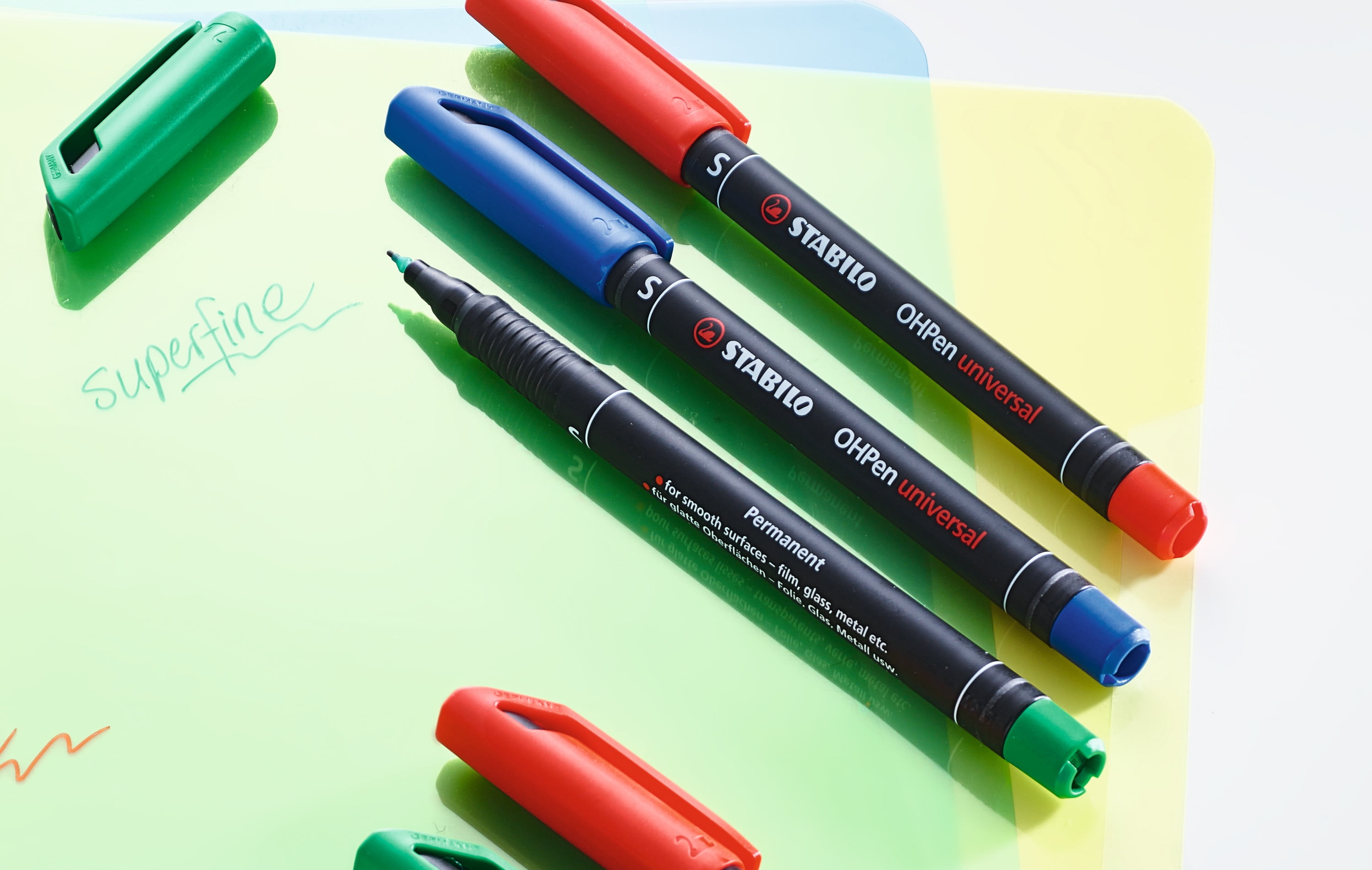 STABILO OH Pen Permanent Set, Fine, 8-Color