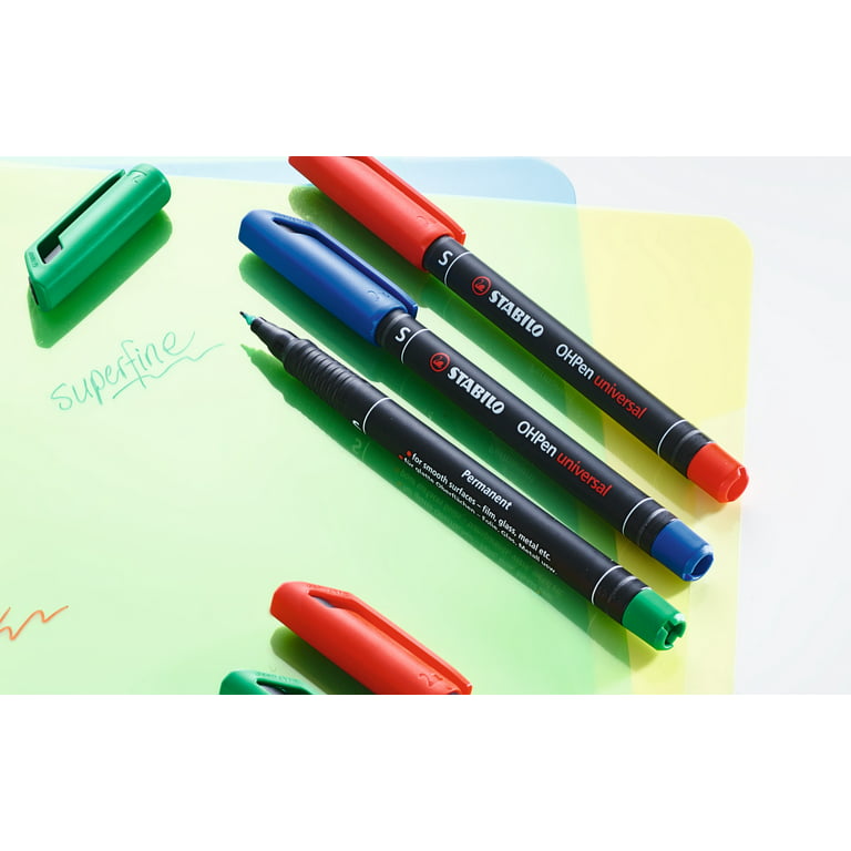 STABILO OHpen Universal Pen, Permanent, .4mm, Green
