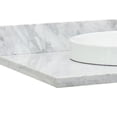 thumbnail image 2 of Bellaterra Home 430003-37-WMRD 37 in. White Carrara Top, Round Sink, 2 of 4